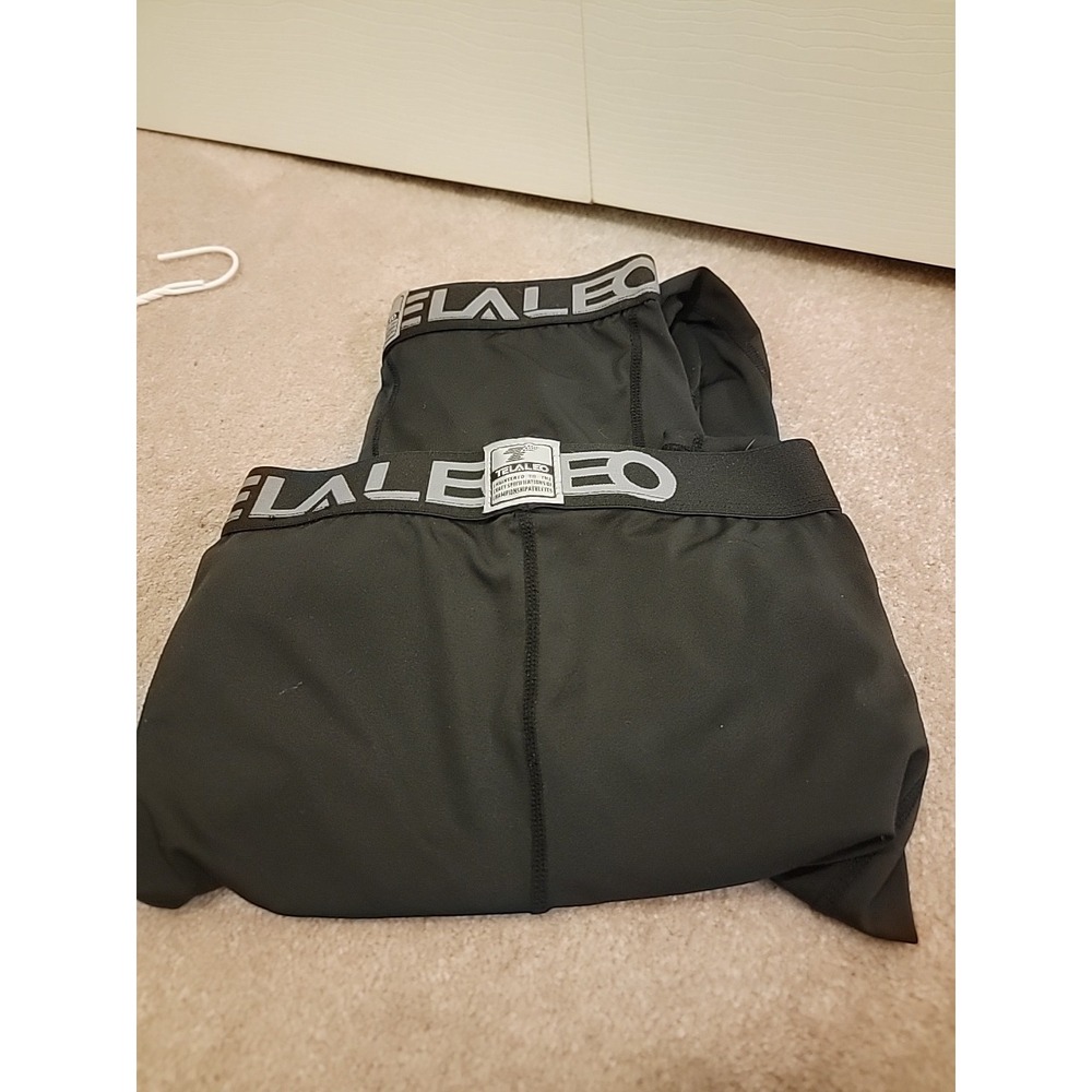 Lot 2 Pair Youth Medium Telaleo Leggings Black Compression Athletic Winter